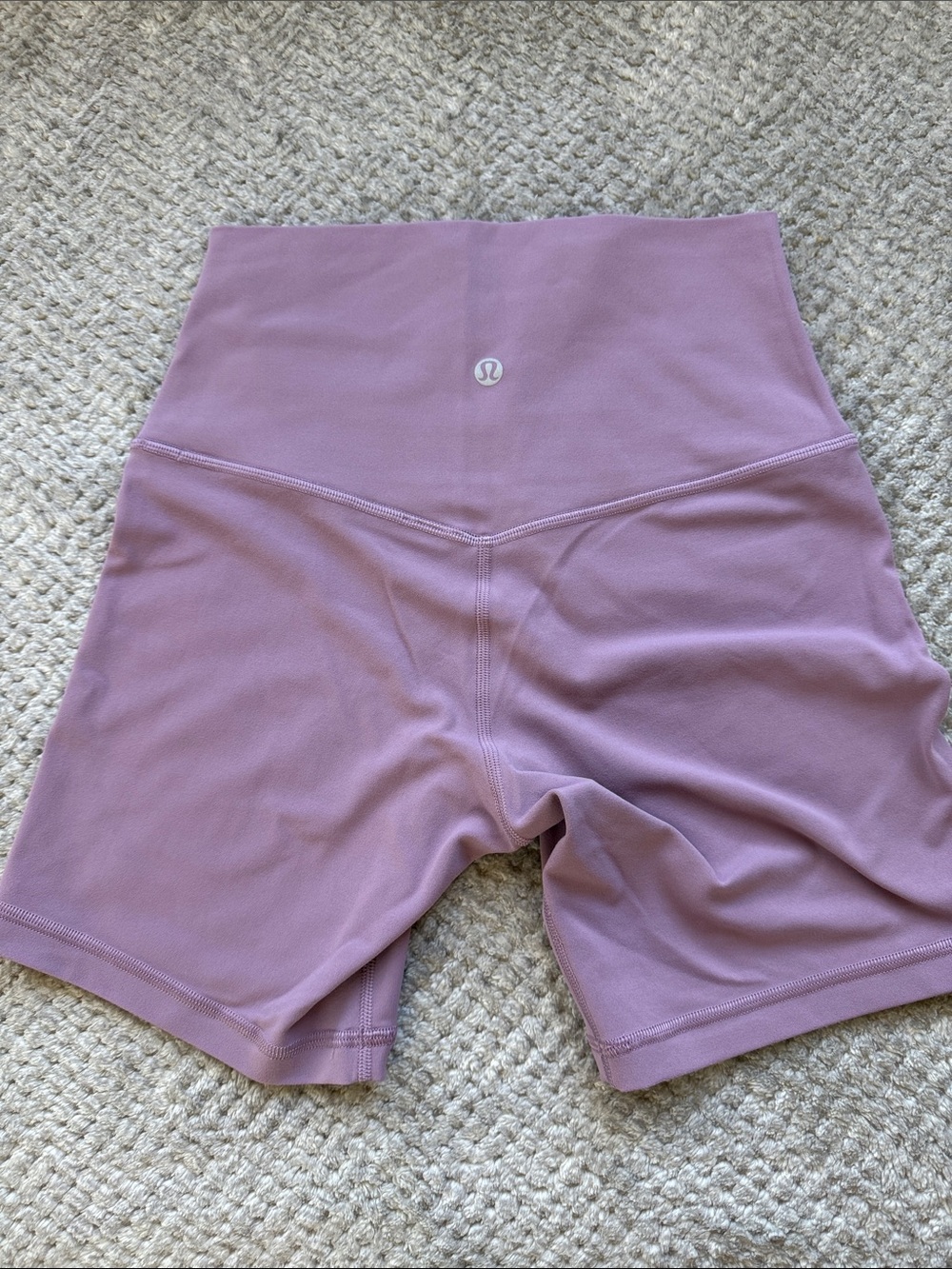 Lululemon Align High-Waist purple Bike Shorts 6”